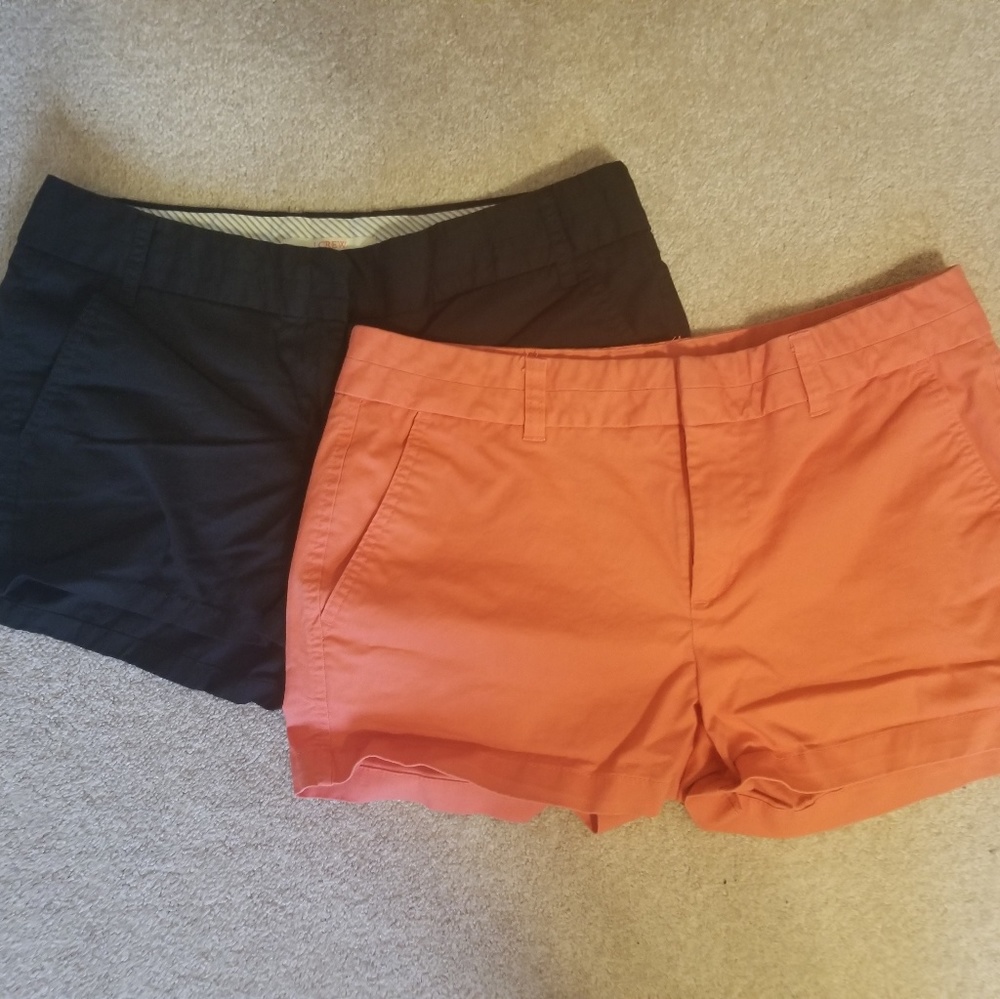 Jcrew and Gap Shorts (Coral and Black)